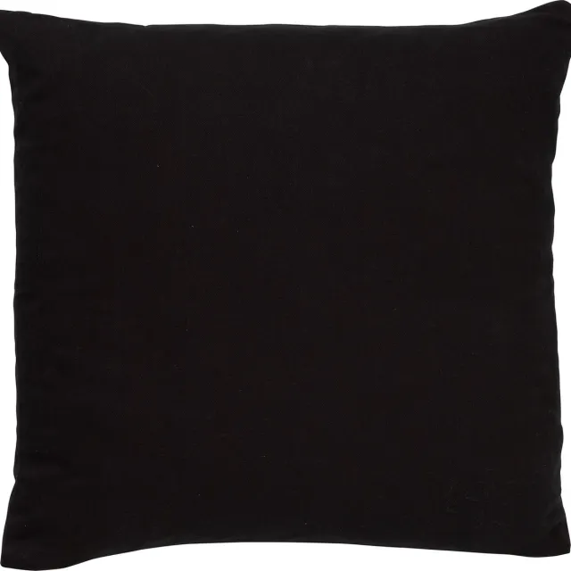 Dutch Decor JAMES - Sierkussen 45x45 cm - duurzaam katoen - effen kleur - Raven - zwart - Inclusief binnenkussen - Luxe kussens voor woonkamer & bank