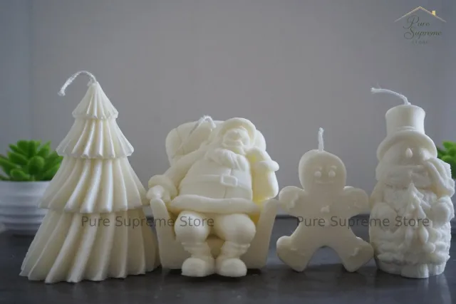 Pure Supreme Store Decoratie kaarsen kerstpakket | Kerst | Handgemaakt wit