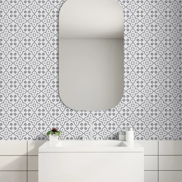 Ambiance Sticker Zelfklevende tegelmuurstickers voor keuken en badkamer - 9 Azulejos Ancelina tegelstickers - 9 stickers 10x10cm Multi color