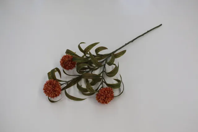 homebound by ky Kunstbloem Wilde Chrysant 80cm amber Oranje