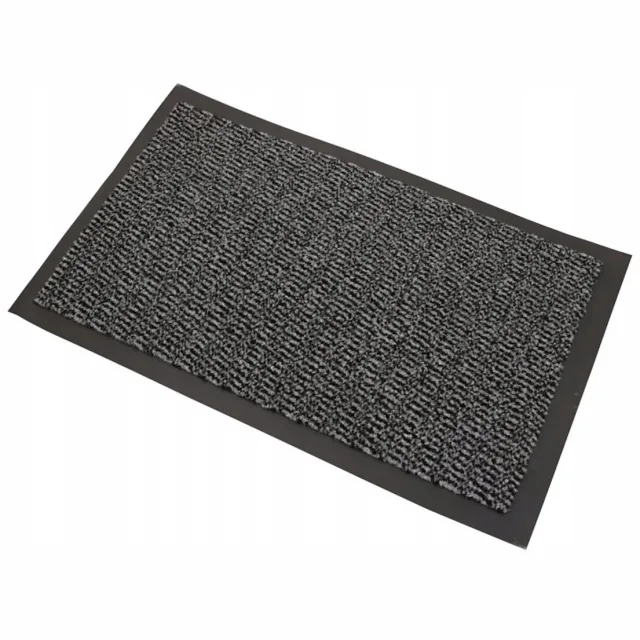 Aqbau Deurmat CLIN PVC Rubber 40x60cm Grijs/Bruin - Sterk & Duurzaam