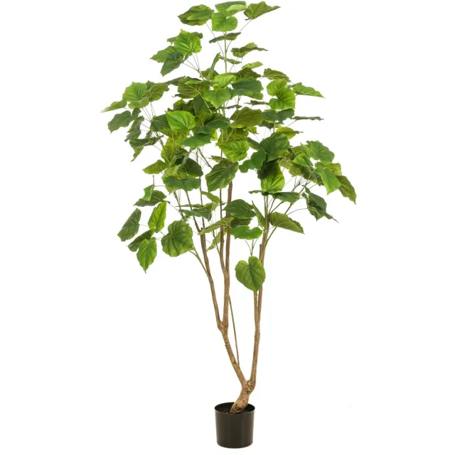 Emerald Kunstplant Ficus Umbellata - Textiel / Metaal - Groen - 85x180x85 cm (BxHxD)
