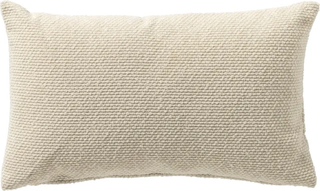 Dutch Decor JULIO - kussenhoes outdoor 30x50 cm - waterafstotend en uv-bestendig - Marshmallow - wit Wot