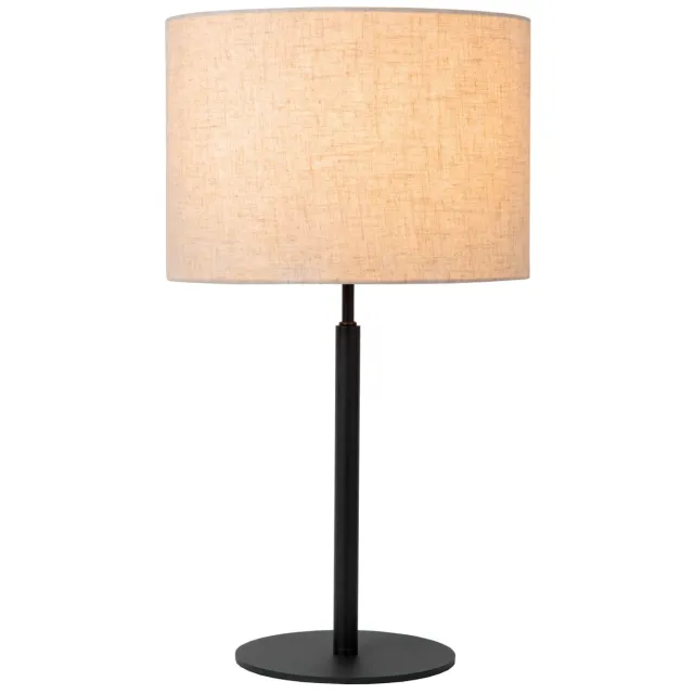 Lucide MAYA - Tafellamp - Ø 26 cm - 1xE27 - Beige Beige, Zwart