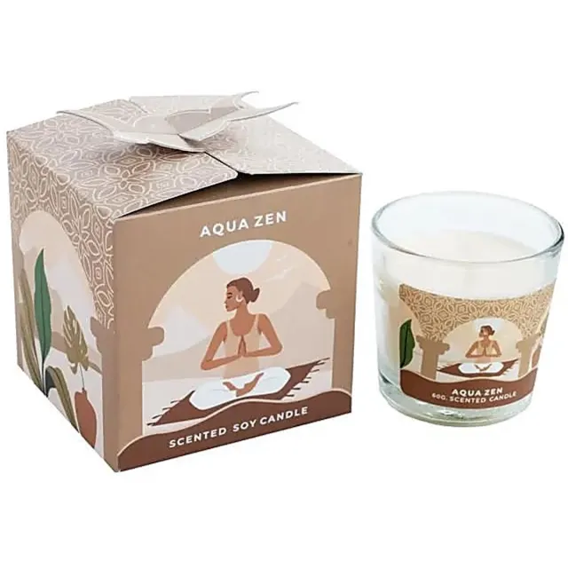 Moonshine Song of India - moonshine yoga - aqua zen - soja geurkaars - 12 branduren