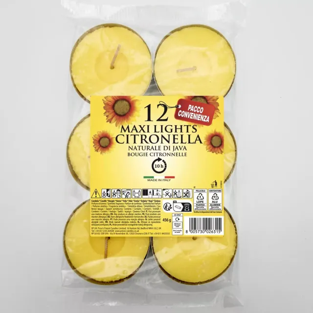 Benson Citronella kaars 12-delig