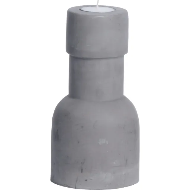 Leeff kandelaar - 19 cm hoog - Beton look Grijs