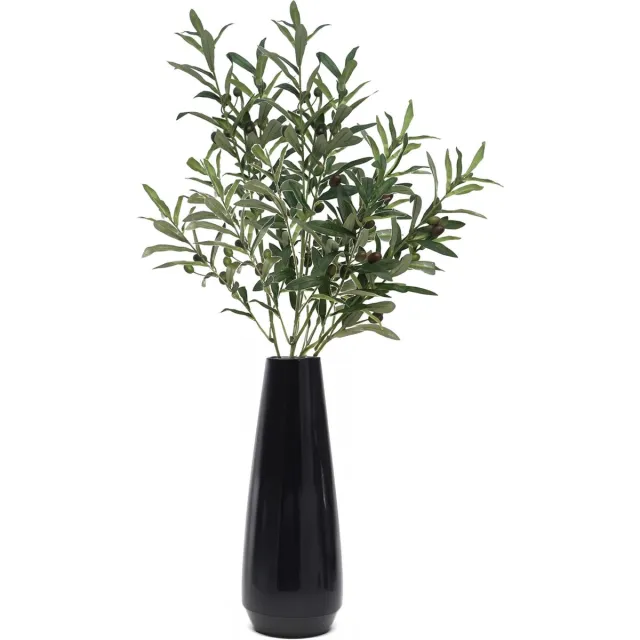 Bellatio Design Kunstplant Olijf takken - 2x - 101 cm - groen - olijfboom - siertakken stelen - decoratie