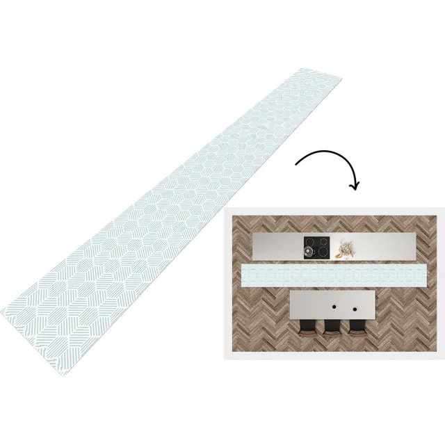 KitchenYeah Keukenloper - Keukenmat - Abstract - Patronen - Design - Keuken vloerkleed Multicolor