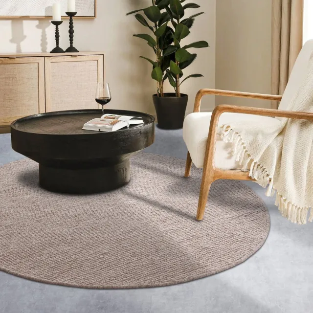 Villeroy & Boch 1748 wollen vloerkleed Francois Linnen - Rond 160 Ø - (M) Beige