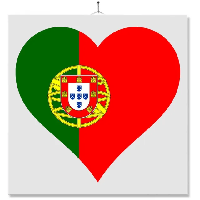 MC Living Tegel Met Opdruk | Hart | Vlag | Portugal Multi-Color