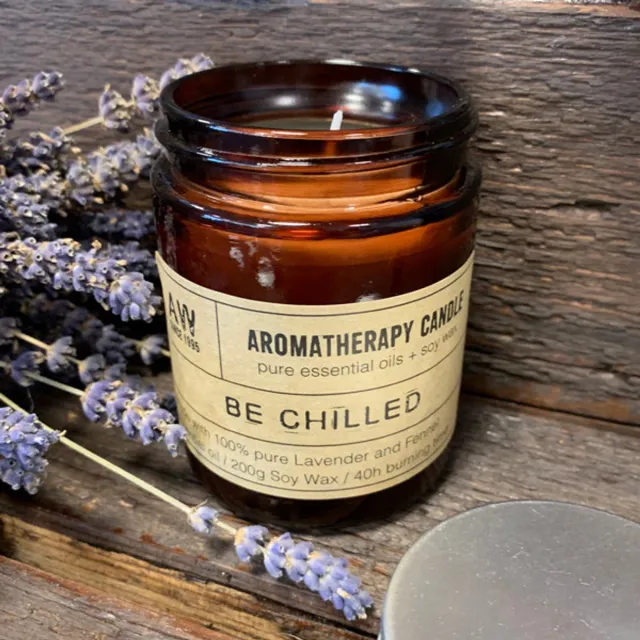 Ancient Wisdom Aromatherapie Sojakaars 200g - Be Chilled Lavendel & Venkel