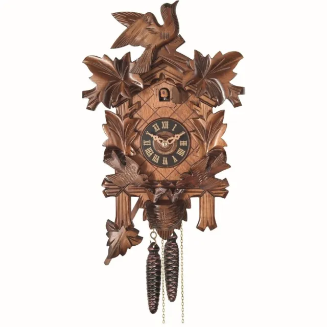 Engstler 636/8 - Koekoeksklok - 8-daags kettinguurwerk - Notenhout - 33 cm