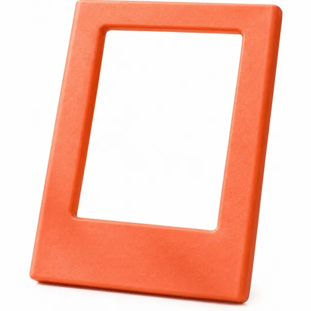 SWGOTA Oranje magnetische fotolijst voor foto's van 54 x 86 mm, buitenmaat 65 x 88 mm, rechthoekig ABS, zonder glas
