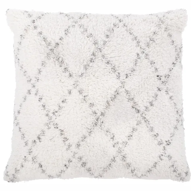 Tiseco Kussen (gevuld) BERBER, 45x45cm, Diamond IVORY