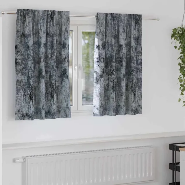 vidaXL Velvet Gordijnen 2 st Zilvergrijs 140 x 140 cm Fluweel