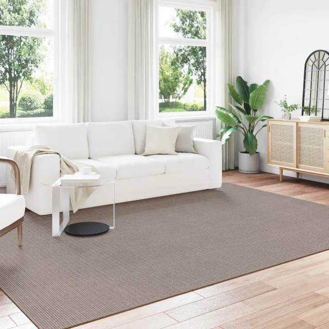 vidaXL Binnen kleed LUGO Crème en Taupe 240 x 340 cm Polyester