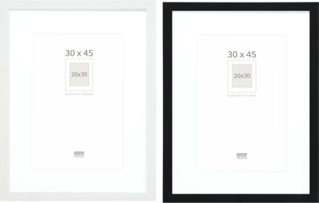 Deknudt Frames fotowand S66KMP 6 - 2 fotokaders - foto 20x30/30x45 cm zwart