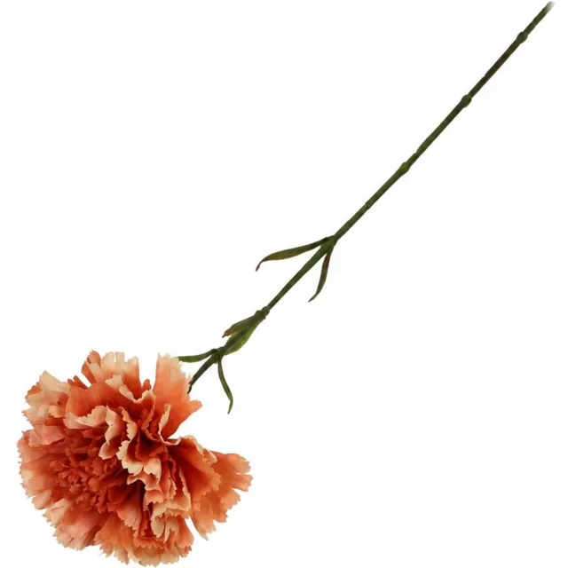homebound by ky Kunstbloem anjer enkel 55cm peach Oranje