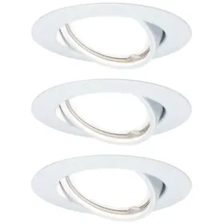 Paulmann Inbouwspot Led Base 3-stapdim Kantelbaar Wit 3x5w