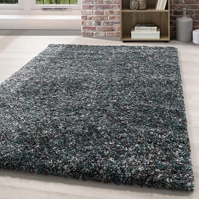 flycarpets Lorium Vloerkleed - Blauw / Grijs / Crème - Hoogpolig - 280x380 cm