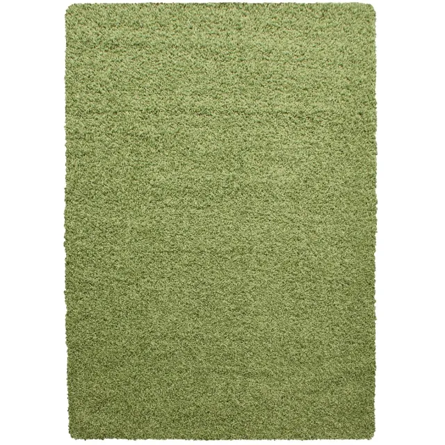 Dutch XXL Hoogpolig Vloerkleed | Tapijt | Shaggy | Life | Uni | Groen | 140x200 cm