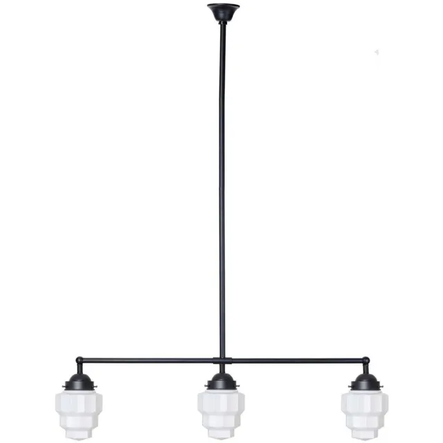 Coloured by Art Moonlight T-lamp 3 lichts Empire - Art Deco Trade Zwart