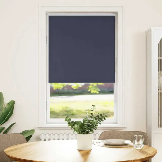 vidaXL Rolgordijn verduisterend 75x175cm stofbreedte 70,7 cm polyester blauw
