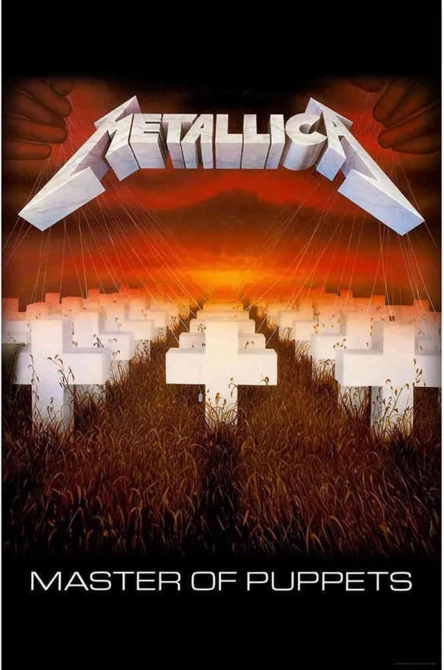Rock Off Metallica Textiel Poster Flag - Master Of Puppets Multicolours