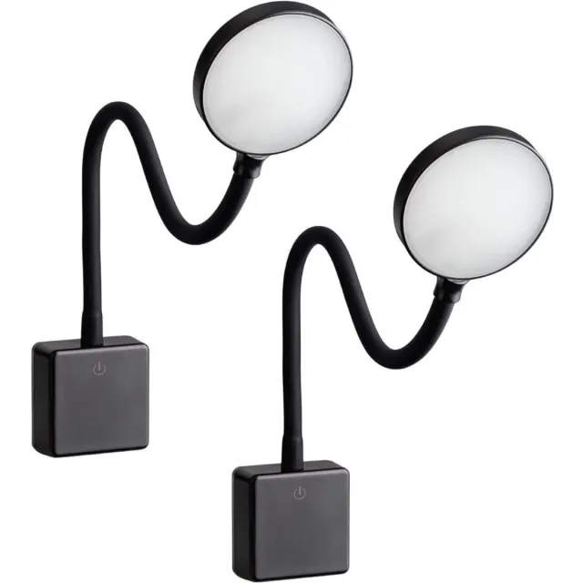 ApexArte® Bedlampjes Hoofdbord - Leeslampjes - Bedlamp Slaapkamer Volwassenen Zwart