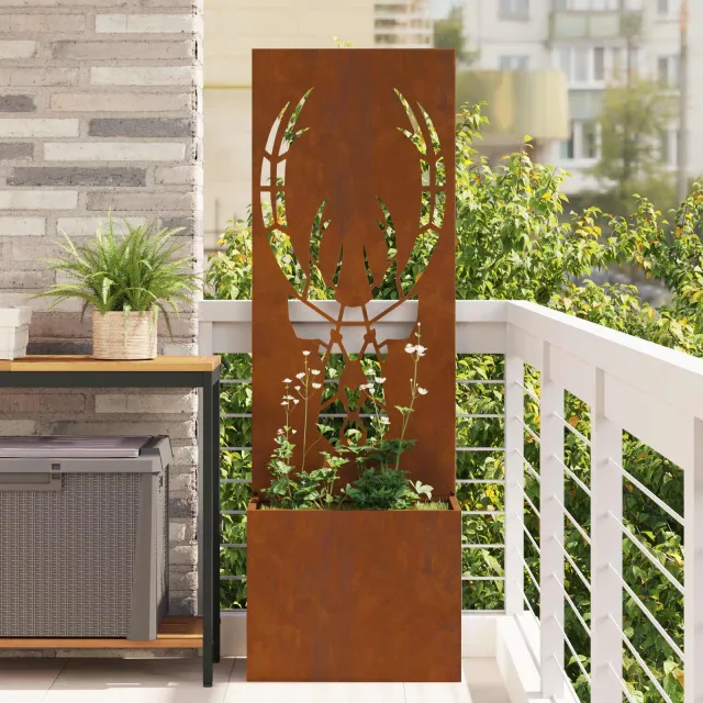 vidaXL Tuin Privacy Screen Roestig 50 x 32 x 150 cm Cortenstaal Bruin