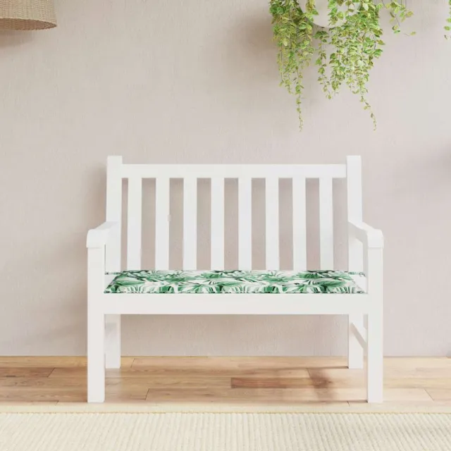 vidaXL Stoel Pad Oxford Stof Bladpatroon 100 x 50 x 3 cm Groen