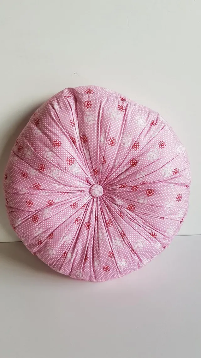 Bibelotte Sierkussen Roze 40 cm Rond