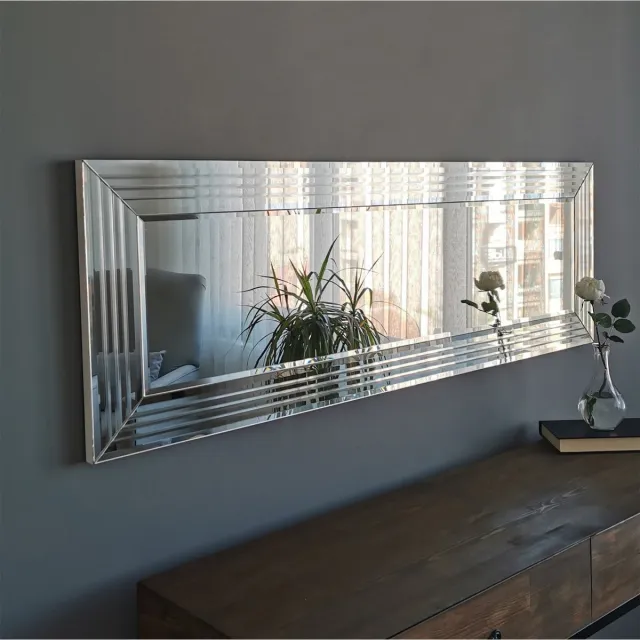Skye Decor , Spiegel, A301Y, MDF, Zilver, 120 x 2,2 x 40 cm Silver