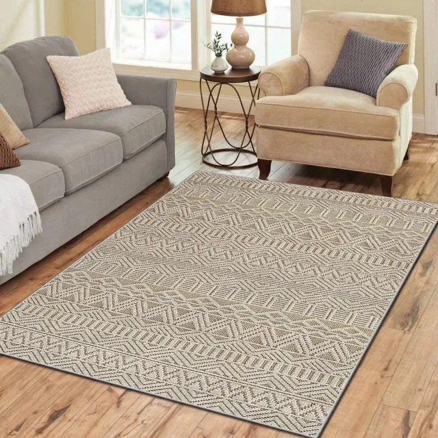 Zeo Wood Vloerkleed - Tapijt Woonkamer - Vloerkleed 160*230 cm - Anti Slip - Machinewasbaar Scandinavisch
