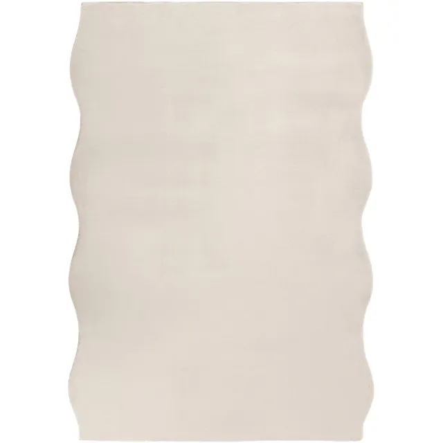 Beliani DAWA - Vloerkleed - Lichtbeige - 160 x 230 cm - Kunstbont