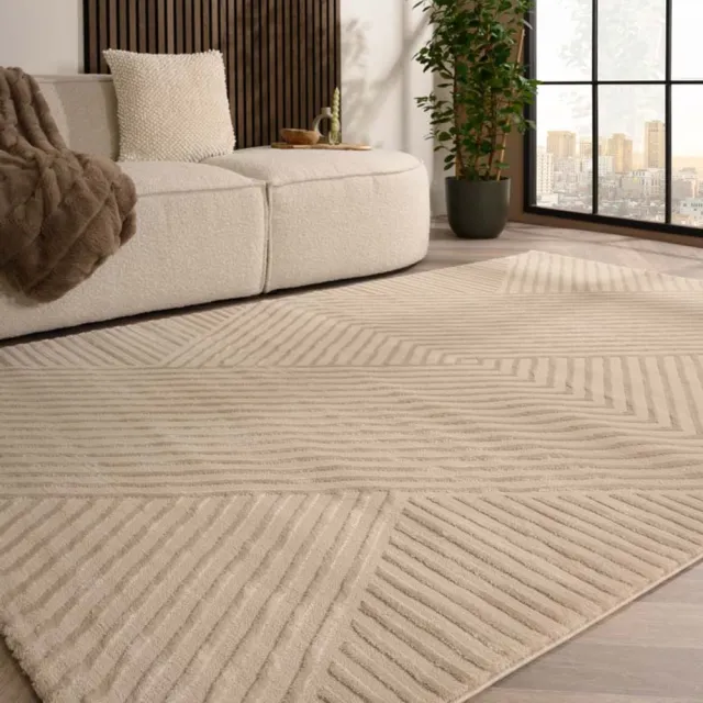 TrueWeave Scandinavisch vloerkleed - Serene Runa beige 140x200