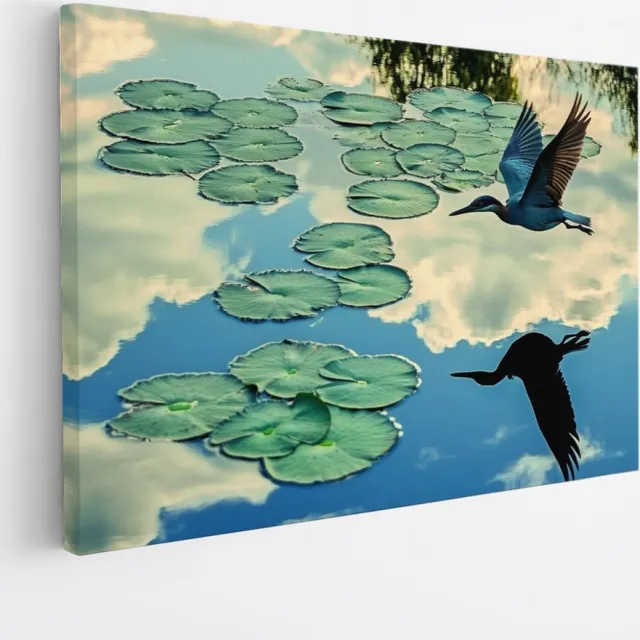 Saammp Canvas Schilderij - Vogel - Nederland - Dieren - Natuur - 150x100 - Foto op canvas - Wanddecoratie - muurdecoratie Woonkamer - Slaapkamer decoratie - Canvas Print Multicolor