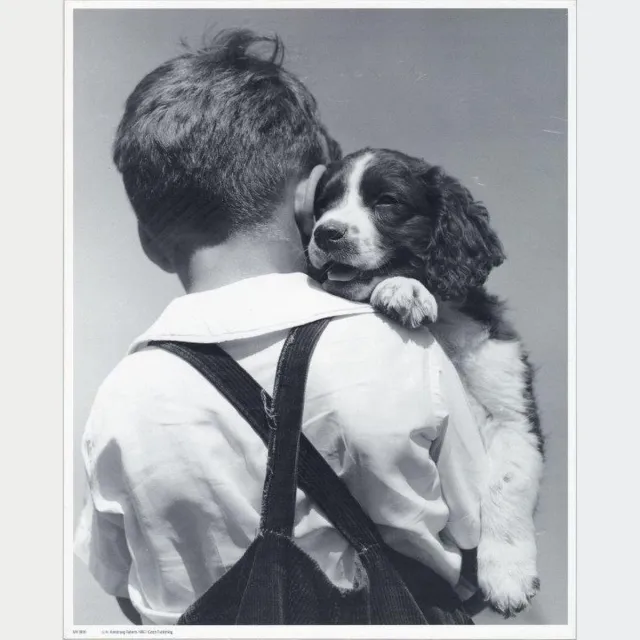 Catch Projecten Mini zwart-wit poster - Puppy Love - H. Armstrong Roberts - 24x30 cm