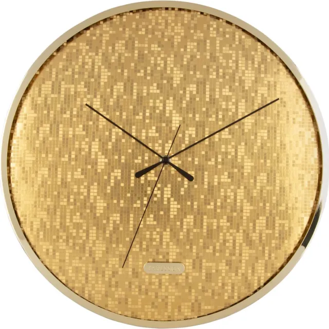 Karlsson Wandklok Disco - Goud - Ø40cm - Wandklok Scandinavisch