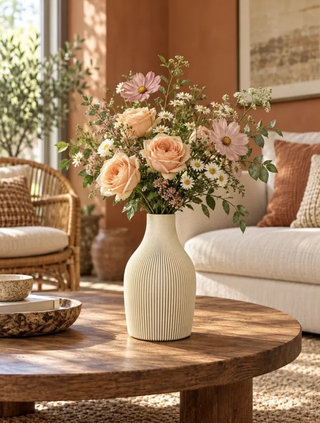 Vaasje by Iris Vaas Deco 18 cm bone white