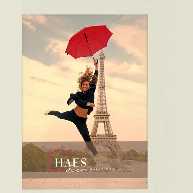 HAES deco Houten fotolijst Paris wit voor 1 foto formaat 15x20 - SP001153