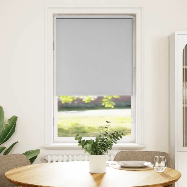 vidaXL Rolgordijn verduisterend 65x130cm stofbreedte 60,7 cm polyester Grijs