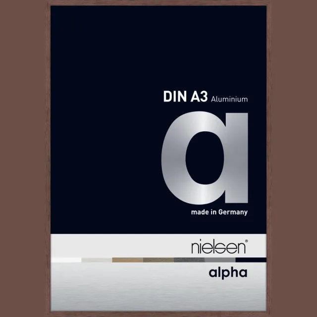 Nielsen Alpha Aluminium Wissellijst Wenge 29,7x42cm (A3)
