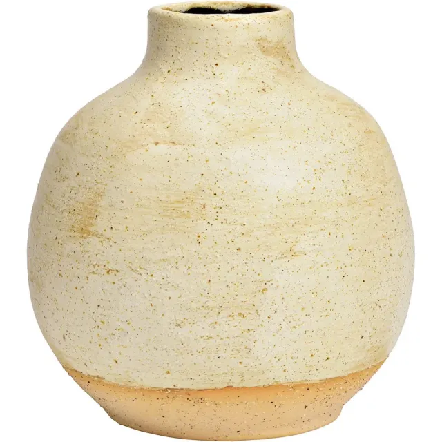 Wurm Keramische vaas beige (B/H/D) 16x18x16cm alleen voor droogbloemen