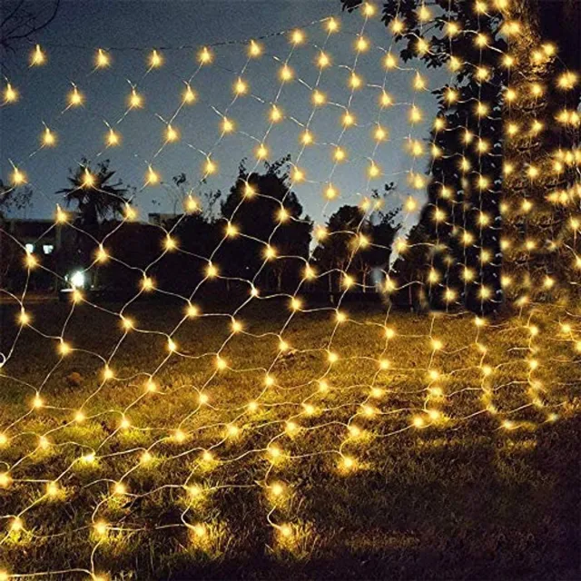 carmdering Lichtgordijn - LED Netverlichting - Sfeerverlichting - 8 Verlichtingsmodi - Dimbare Helderheid - Koperdraad Met Transparante Coating - IP44 Waterdicht - Veilig Voor Binnen En Buiten - 200 LEDs