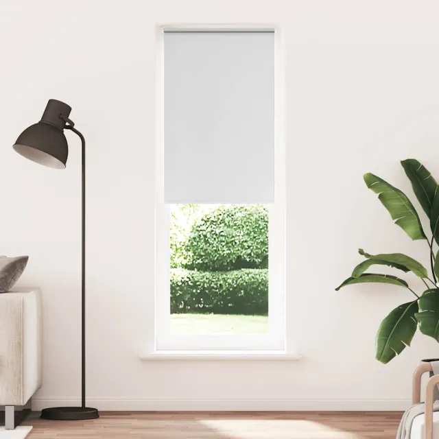 vidaXL Rolgordijn verduisterend 80x230cm stofbreedte 75,7 cm polyester Wit