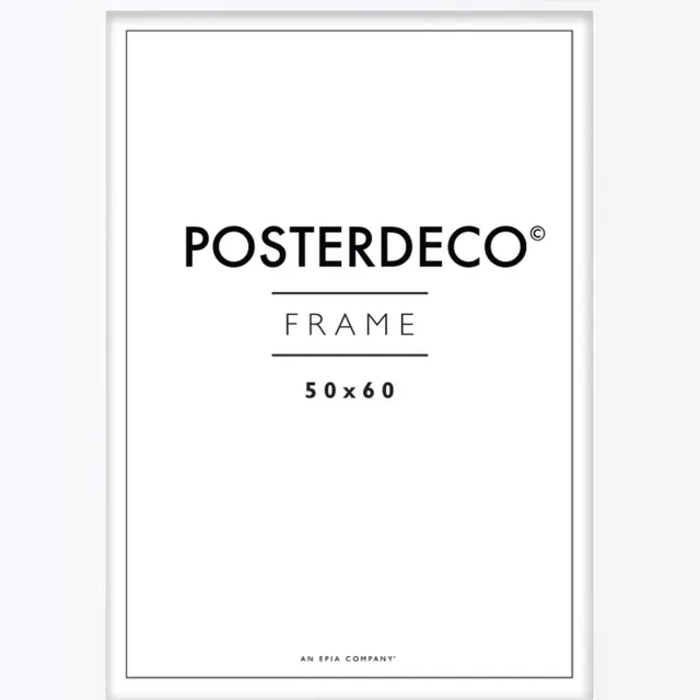 Framewinkel Fotolijst - Posterdeco - Premium Hout - Fotomaat 50x60 cm - Posterlijst - Fotolijstje - Wit
