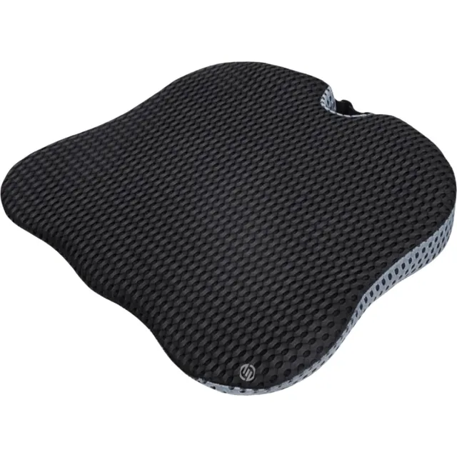 Equivera Autowigkussen - Auto Zitkussen - Wigkussen - Autostoel Kussen 42 x 47 cm - Ergonomisch Orthopedisch Zitkussen voor Bureaustoel - Auto - Rolstoel of Verhoger Kussen voor Volwassenen Zwart