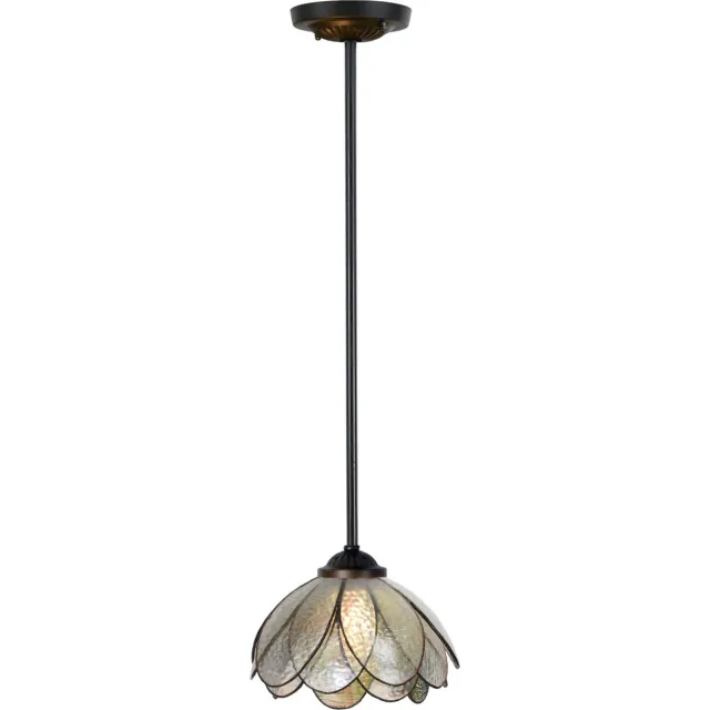 Coloured by Art Tiffany Hanglamp Sparkling Pioenroos pendant - Art Deco Trade transparant